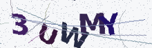 A verification image containing five letters and numbers